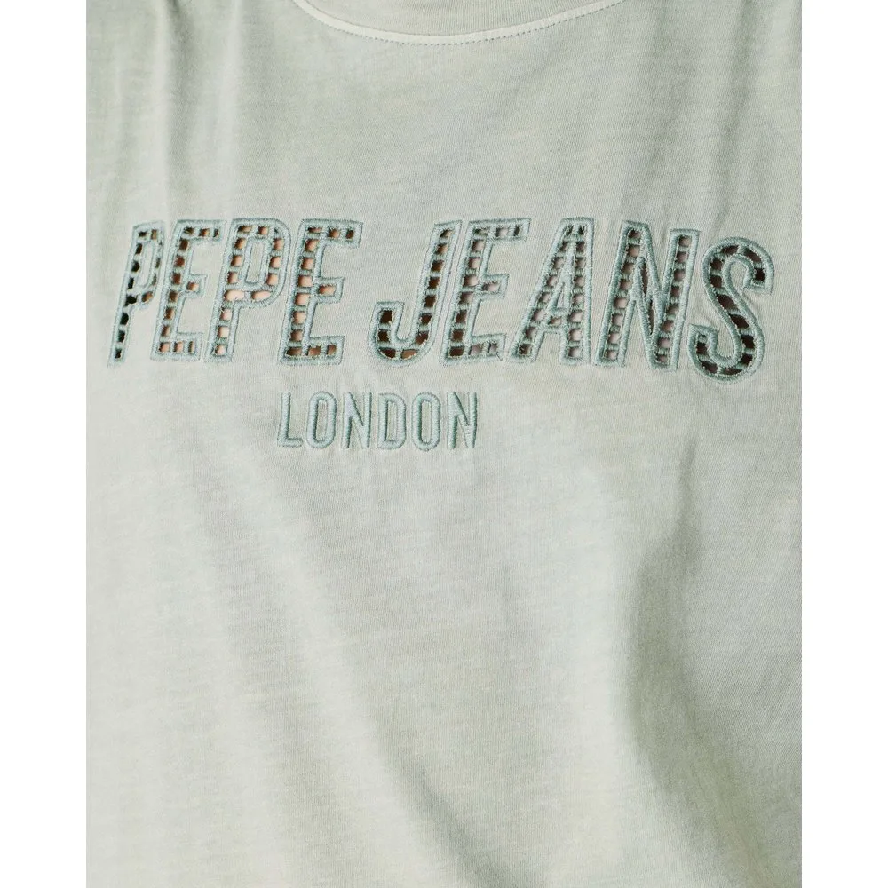 Camisa de mujer sin mangas logo calado - Pepe Jeans - FashionsVida