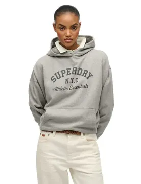 Sweat à Capuche Athletic Essentials Relaxed Fit Athletic Grey Marl S