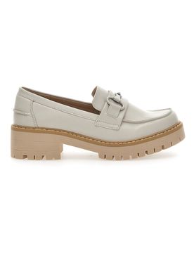 Mocassini con Morsetto 444 Beige 37