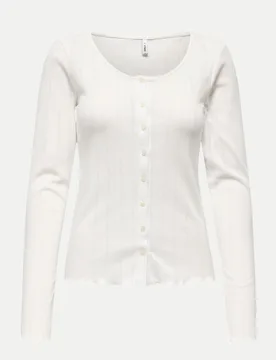 Only Strickjacke Weiß M - Only - FashionsVida