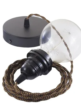 Cables Lampe Suspendue Pendel Pour Abat-jour Tz22 50 Cm Black / Whiskey One Size - Creative - FashionsVida
