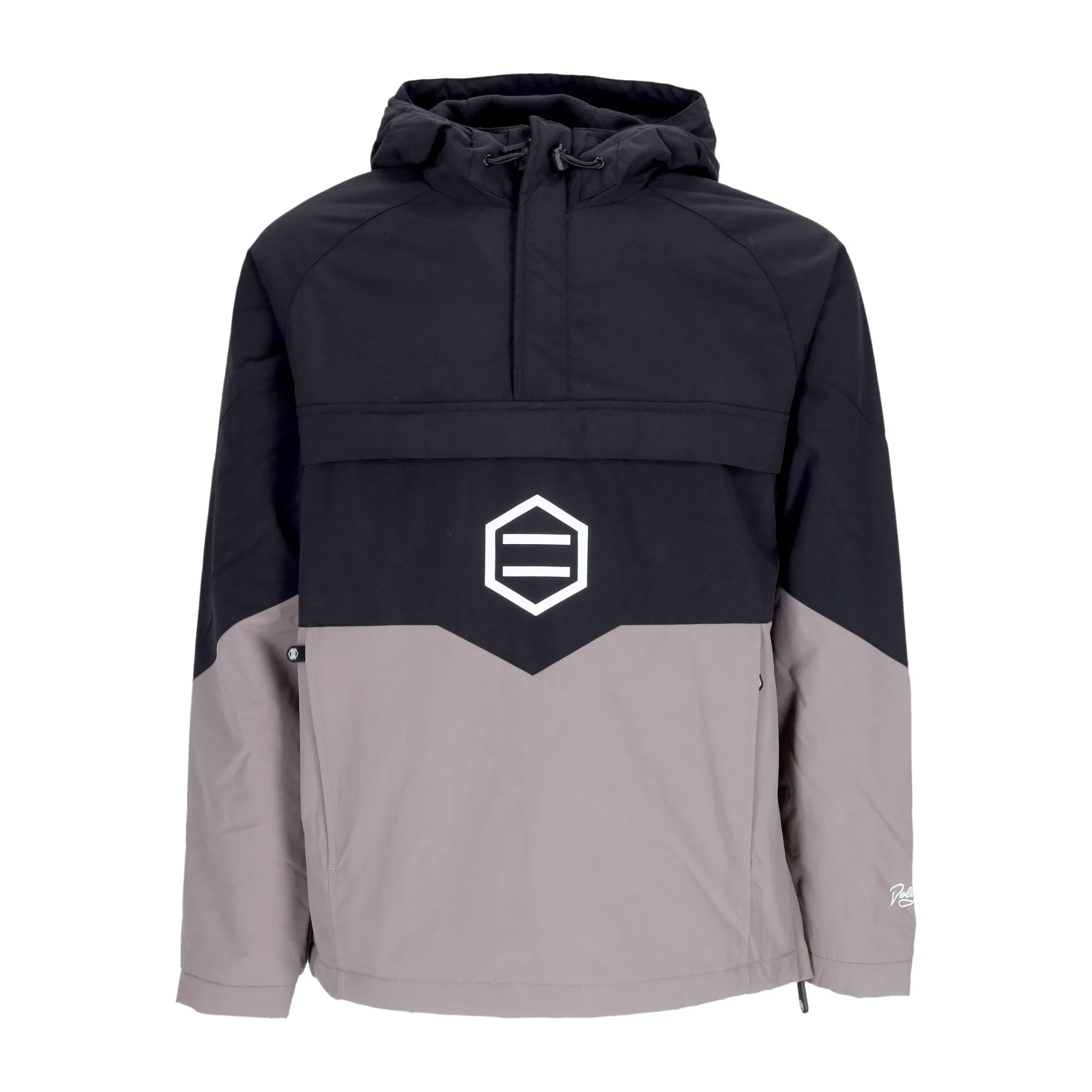Giaccone Infilabile Uomo Anorak Jacket Black/white - DOLLY NOIRE - FashionsVida