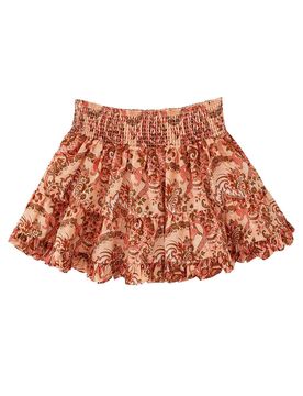 Chic Gathered A-Line Mini Skirt with Puff Hem