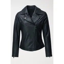 Chaqueta de cuero de mujer