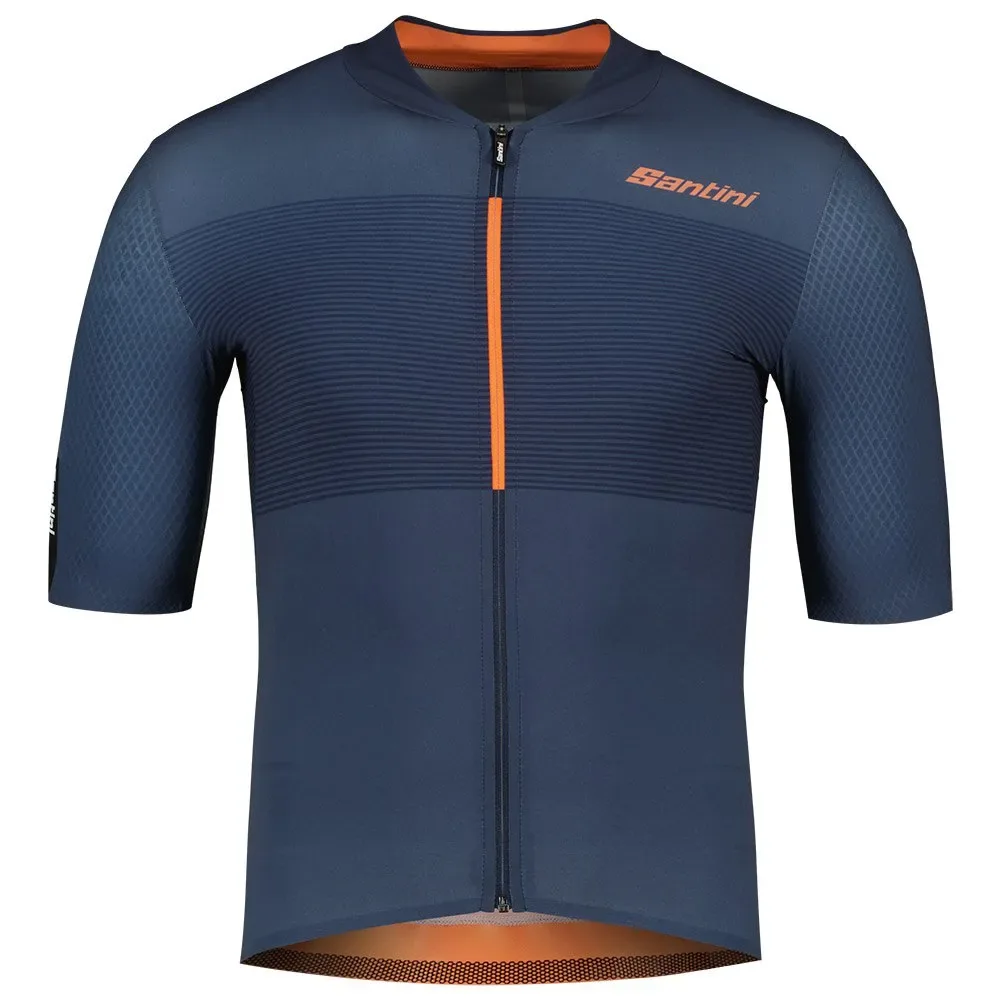 Maglia A Maniche Corte Redux Istinto Nautical Blue - Santini - FashionsVida