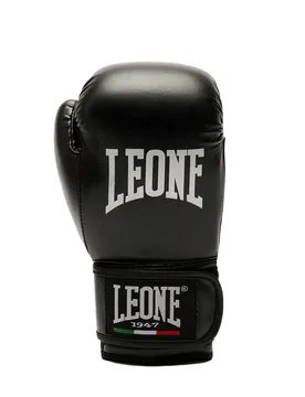 Gants De Boxe En Cuir Synthétique Junior Thunder Black 4 oz - Leone1947 - FashionsVida
