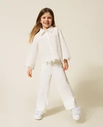 Pantalon ample pour fille en bull