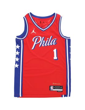 Canotta Basket Uomo Nba Statement Edition 22 Dri-fit Swingman Jersey No 1 James Harden Phi76e University Red