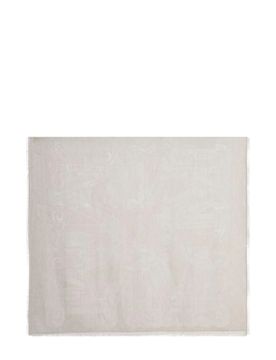 Elegant Logo Scarf with Fringes - Women's Accessory