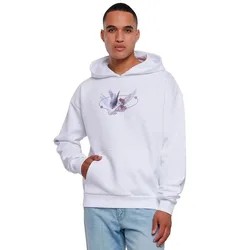 Felpa Con Cappuccio Vive La Liberte Oversize White L
