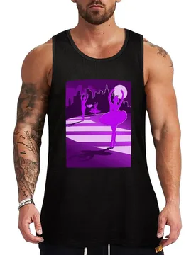 Dancers in the Moonlight - Purple Dancers on Shades of Purple Cityscape - VBK - VisionsByKaren Tank Top - Aliexpress - FashionsVida