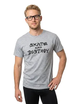 T-shirt à Manches Courtes Skate And Destroy Grey L