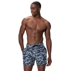 Short De Bain Print Redondo Edge 16in