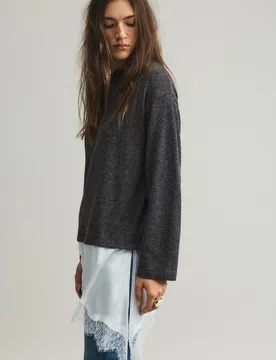 Fine Lace Combined Jumper (Size: ) - Pull&bear - FashionsVida