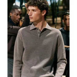 Sfera - Jersey cuello polo rayas