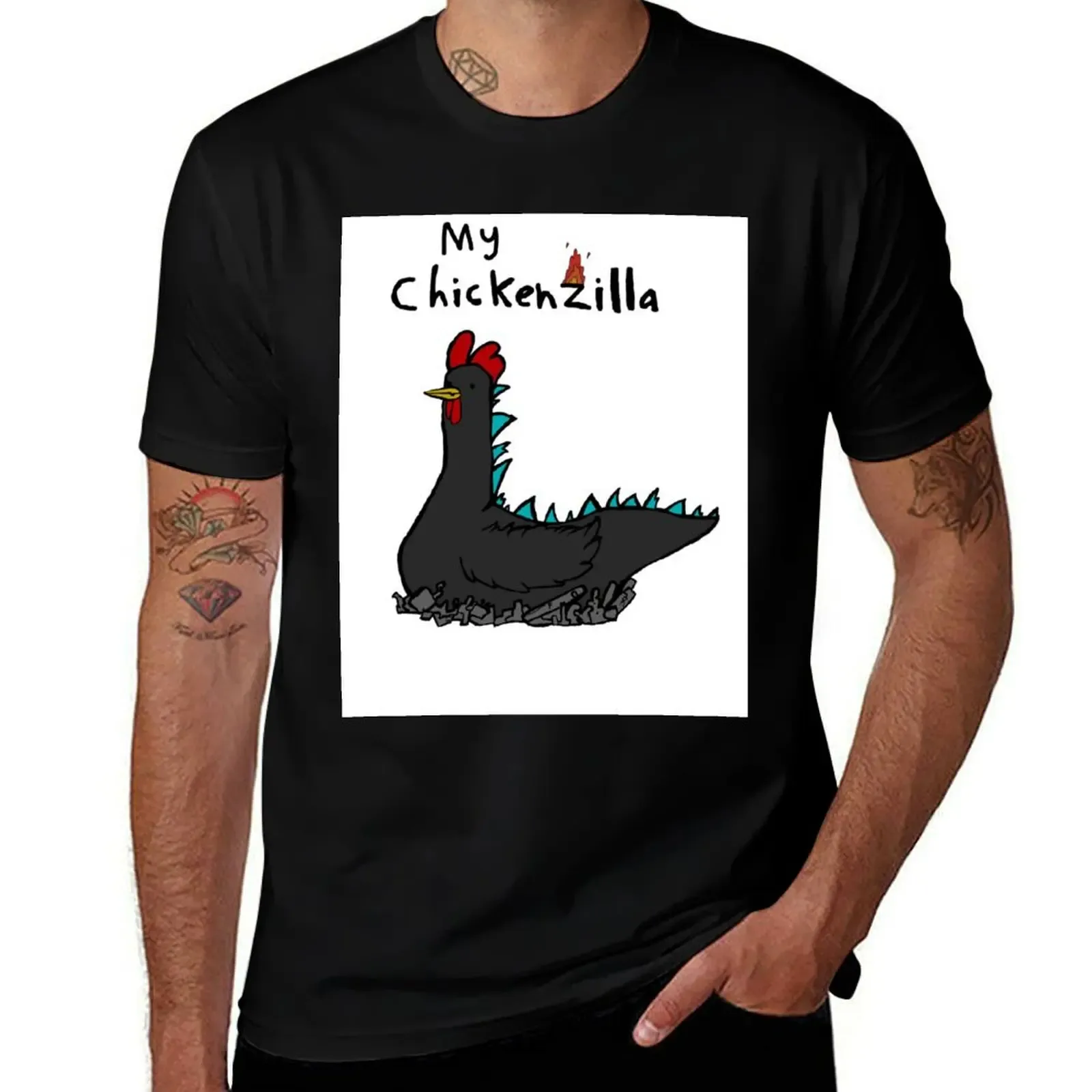 Chikenzilla T-Shirt Plus Size Non-Shrink T-Shirt - Aliexpress - FashionsVida
