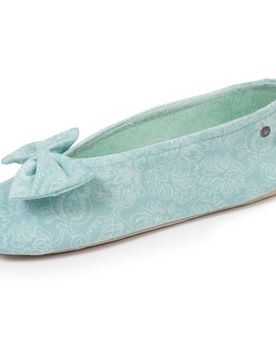 Chaussons ballerines grand nœud Vert eau vert d'eau 37/38
