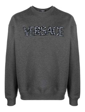 Versace Felpa con ricamo Versace