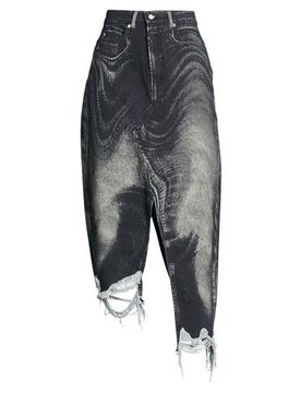 Jeansrock Damen Schwarz M,XS Damen
