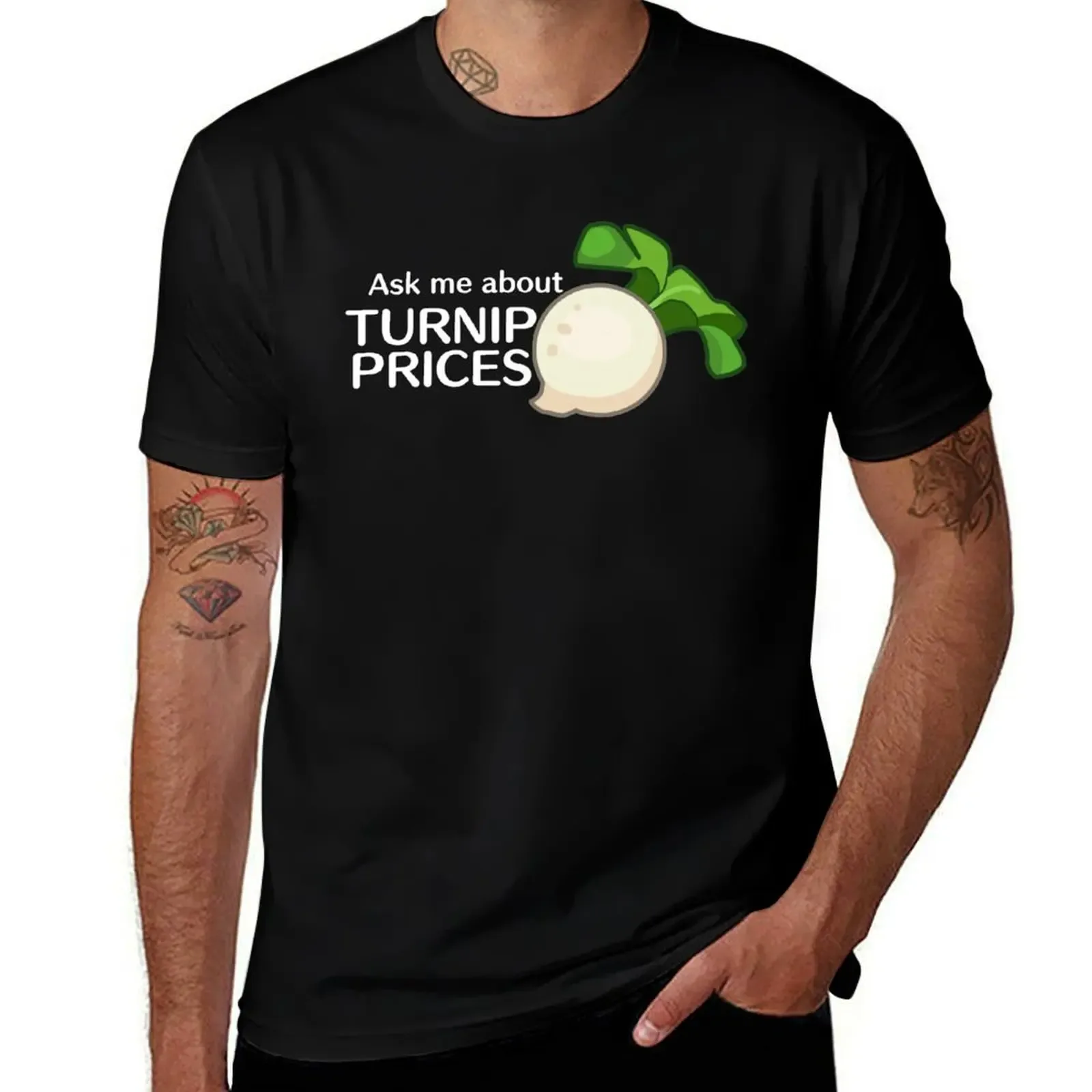 Ask Me About Turnip Prices T-Shirt Basic Crew Neck Short Sleeve Top - Aliexpress - FashionsVida