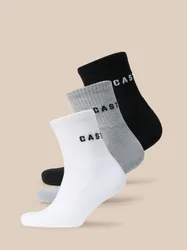 X Druce 3 Pack Quarter Socks - Multi 4-6.5 male
