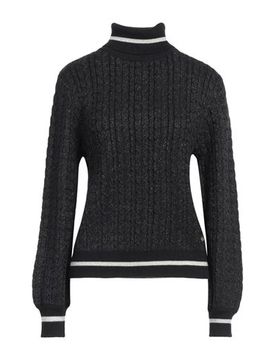 Rollkragenpullover Damen Schwarz L Damen