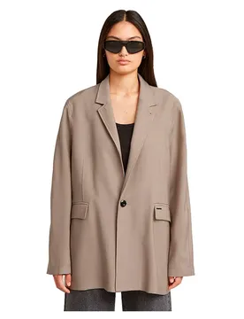 Blazer Loose Fit Bf Vintage Khaki L