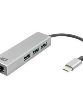 Hub Ac7055 Usb-c Ethernet 0.15 M Silver One Size unisex