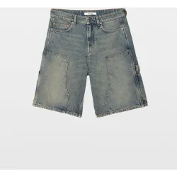 Zadig & Voltaire - Bermuda vaquera de hombre estilo worker ancha