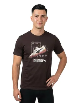 Maglietta A Maniche Corte Graphics Sneaker Chocolate Fondue L - Puma - FashionsVida