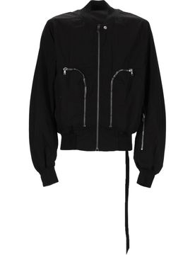 Men's Cotton Knit Sports Jacket with Rib Collar