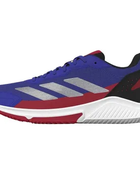 Courtquick Padel Shoes Lucid Blue / Silver Met / Lucid Red UK 6 - Adidas - FashionsVida