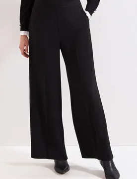 Women's Vari Wide Leg Trouser in Black Size: 14 - Black - Size: 14 - Phase Eight - FashionsVida