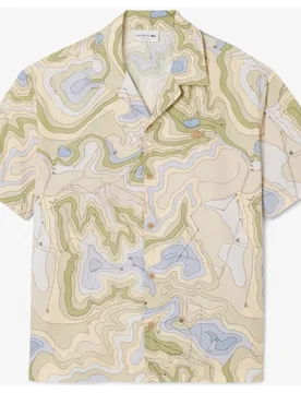 Camisa de hombre de manga corta en algodón - Lacoste - FashionsVida
