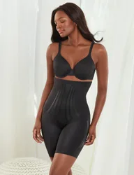 Modern Miracle Extra Firm Control Smoothing Thigh Slimmer Shorts Black female