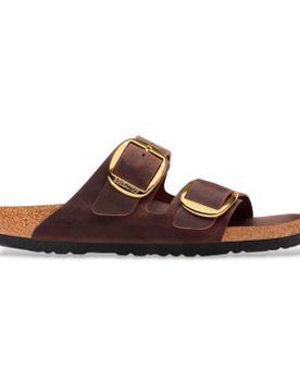 Para mujer. 1032916 Sandalias de Piel Arizona Big Buckle Oiled (Ajuste Estrecho) (36), Plano, Ninguno, Casual, Habana