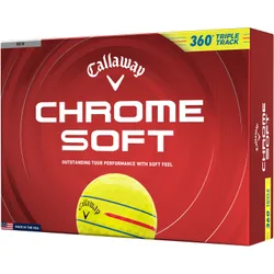 Golfbälle Chrome Soft 360 Triple Track 2026 - 12er Pack , gelb