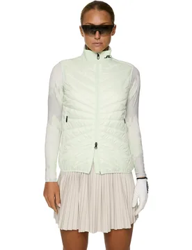 Weste Madde Quilt Hybrid, mint m - J.lindeberg - FashionsVida