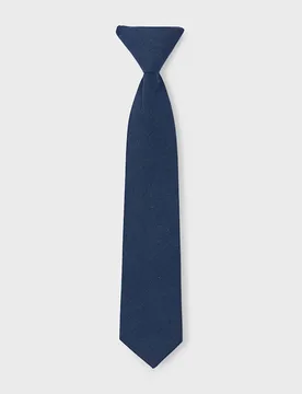 Cravatta blu in misto cotone e lino - Mayoral - FashionsVida