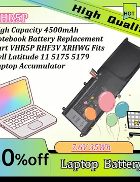 High Capacity 4500mAh Notebook Battery Replacement Part VHR5P RHF3V XRHWG Fits D ell Latitude 11 5175 5179 Laptop Accumulator - Aliexpress - FashionsVida