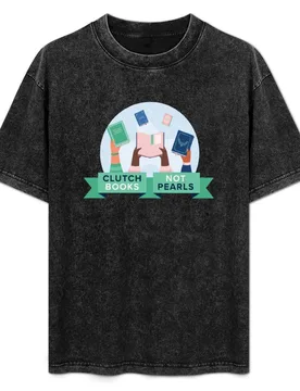 Clutch Books, Not Pearls T-Shirt Large Size Soft Cotton T-Shirt - Aliexpress - FashionsVida