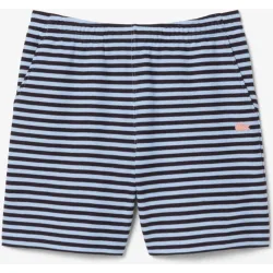 Bermuda de hombre corta de rayas de corte regular