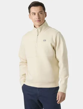 Cotton Ric Half Zip Fleece Top Cream male - Helly Hansen - FashionsVida