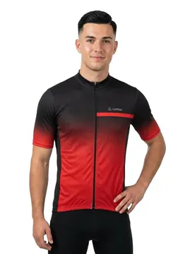 Maglia A Maniche Corte Full Zip Coogan Mid Red
