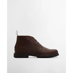 Bota de hombre tipo chukka encerada de cuero