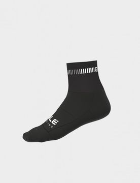Calzini ciclimo Q-SKIN 12cm LOGO nero-bianco