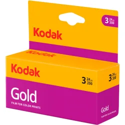 Película fotográfica Gold 200 Color Print 135-24 (3 Pack)