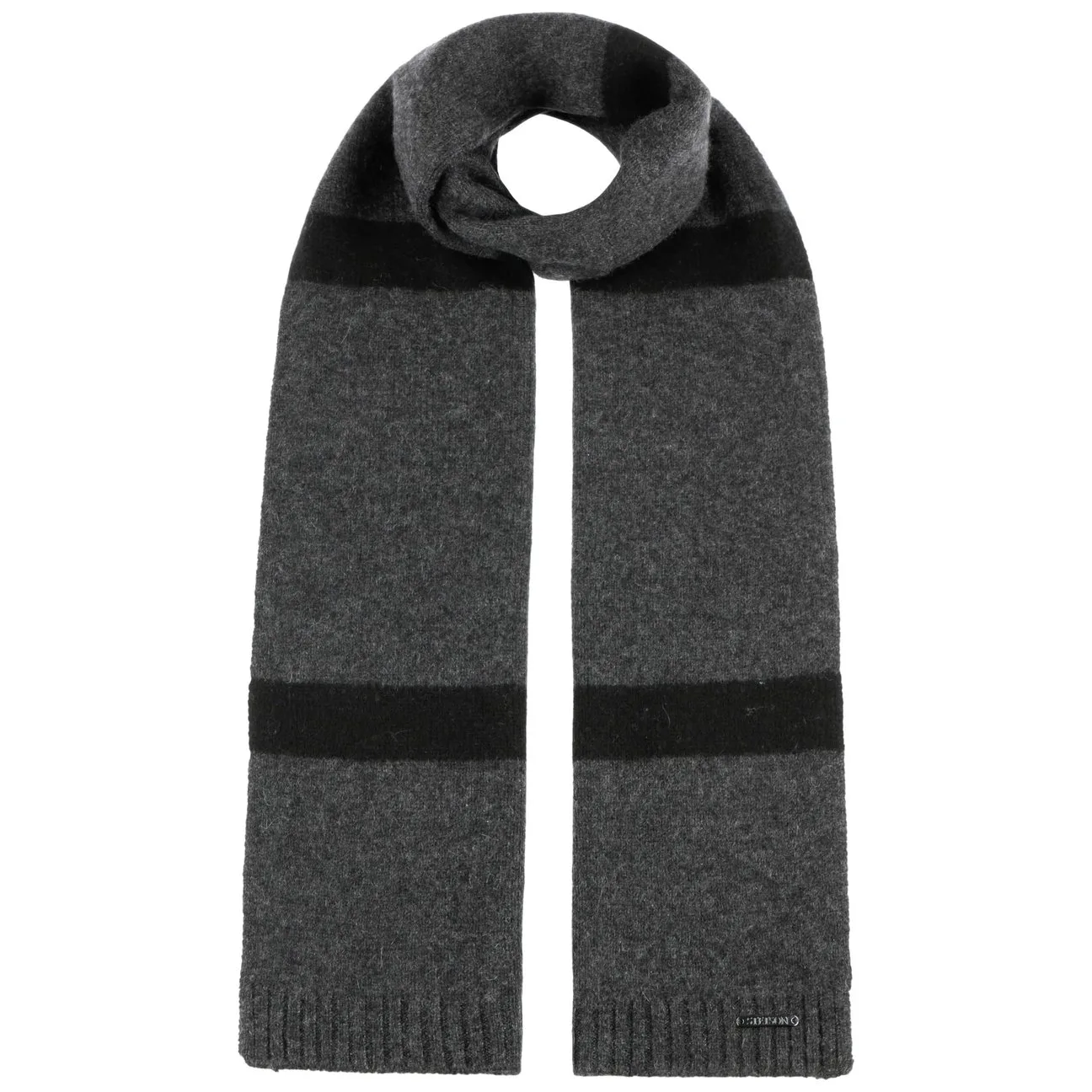 Darfield Cashmere Scarf by - black-grey - Size: One Size - Stetson - FashionsVida
