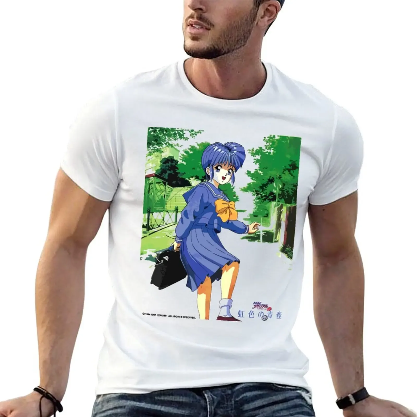 Tokimeki Memorial Promo - Saki Nijino T-Shirt Basic Solid Tee for Daily Use - Aliexpress - FashionsVida
