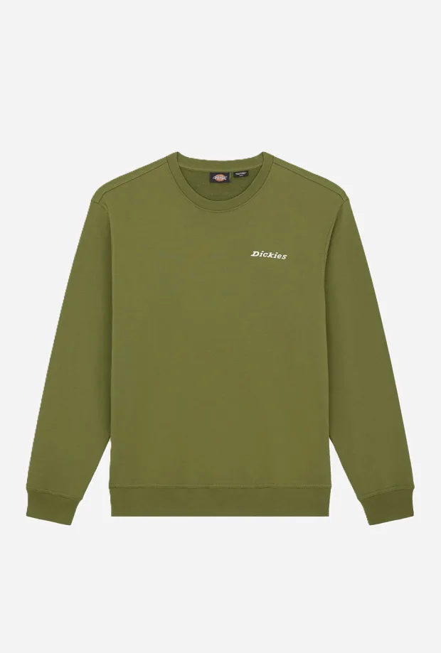 Felpa loretto girocollo uomo verde cipresso - Dickies - FashionsVida
